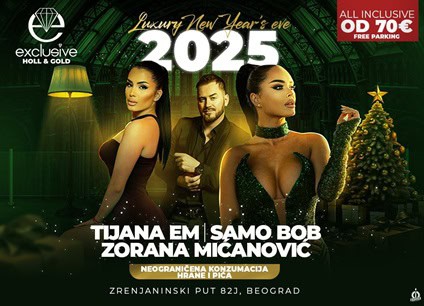 Exclusive Holl Event Centar doček Nove godine 2025 Beograd