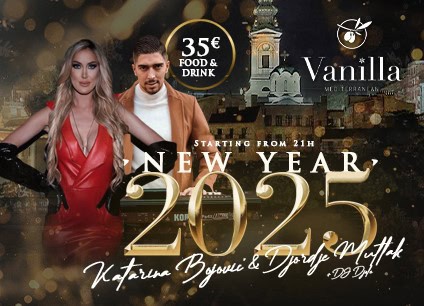 Klub Vanilla doček Nove godine 2025 Beograd