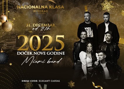 Nacionalna klasa doček Nove godine 2025 Beograd