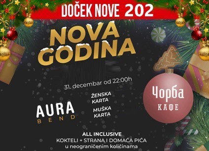 Čorba kafe doček Nove godine 2026 Beograd