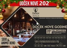 Etno restoran Žrnov Avala doček Nove godine 2026 Beograd